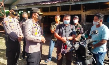 Hindari Penyakit Mulut Dan Kuku Pada Hewan (PMK) Kapolres Dan Kadis Tinjau RPH 