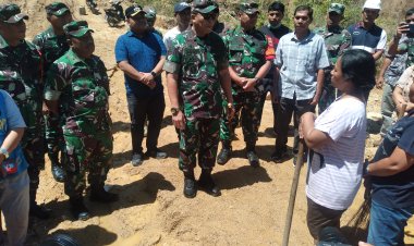 Danrem 023/KS Tinjau Pembukaan Jalan TMMD :  "Sudah Mencapai 50 Persen"