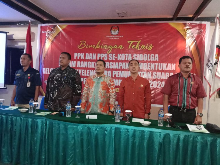 KPU Sibolga Gelar Bimtek Untuk Pembentukan KPPS 