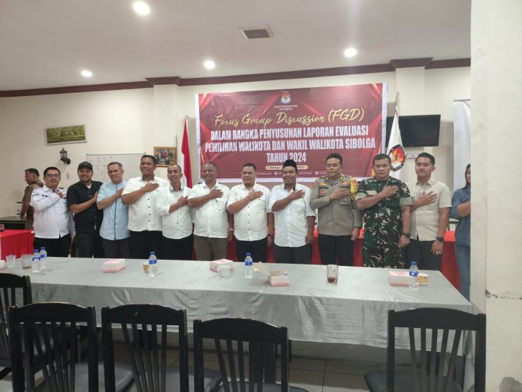 KPU Sibolga Gelar FGD Terima Masukan Untuk Penyusunan  Laporan Evaluasi Pilkada 