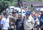 Presiden RI Tinjau Jembatan Bailey Sungai Garoga Tapsel, Turut Mendampingi, Bupati Tapteng & Selatan 